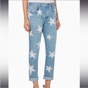 Stella McCartney Blue Jeans with Star Pattern